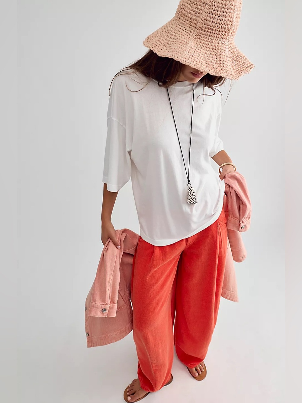 We The Free Perfect Oversized Tee in White - Picture 7 of 10
